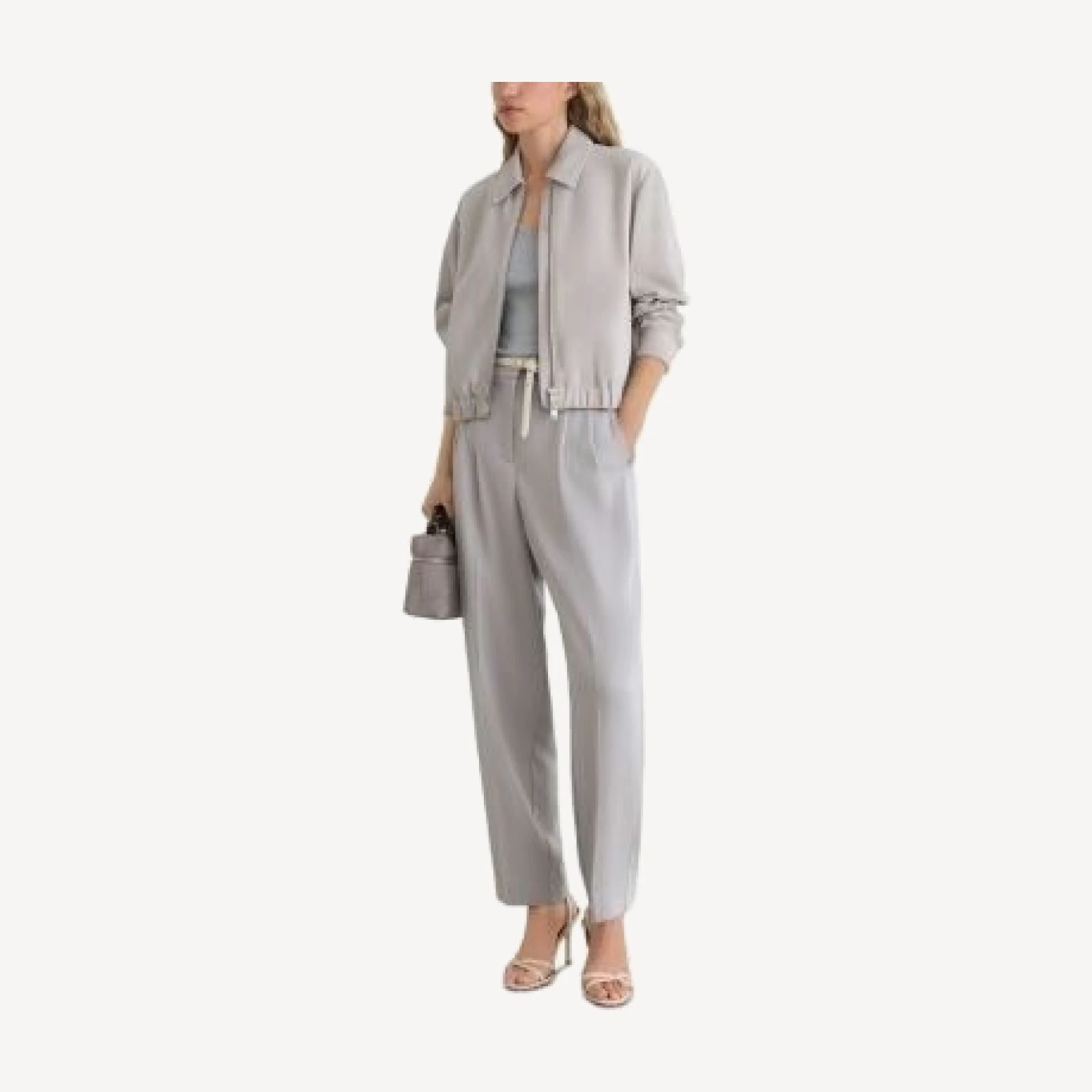 Reiss Lottie Suede Bomber Jacket