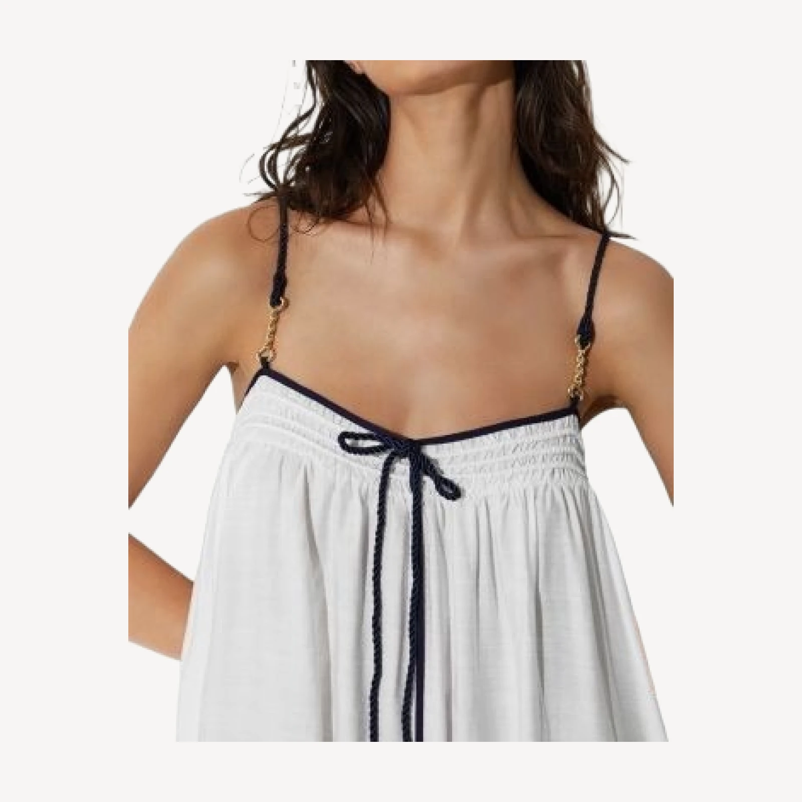 Reiss Isla Contrast Tipped Resort Dress