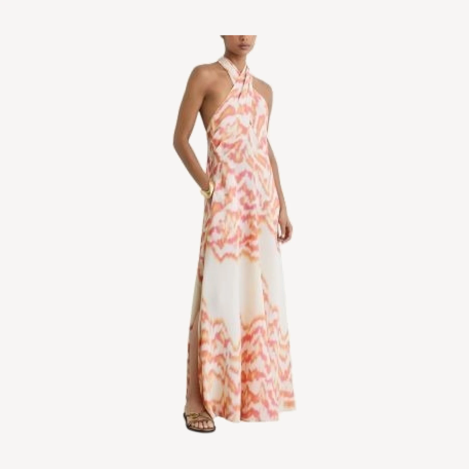 Reiss Halter Neck Maxi Dress