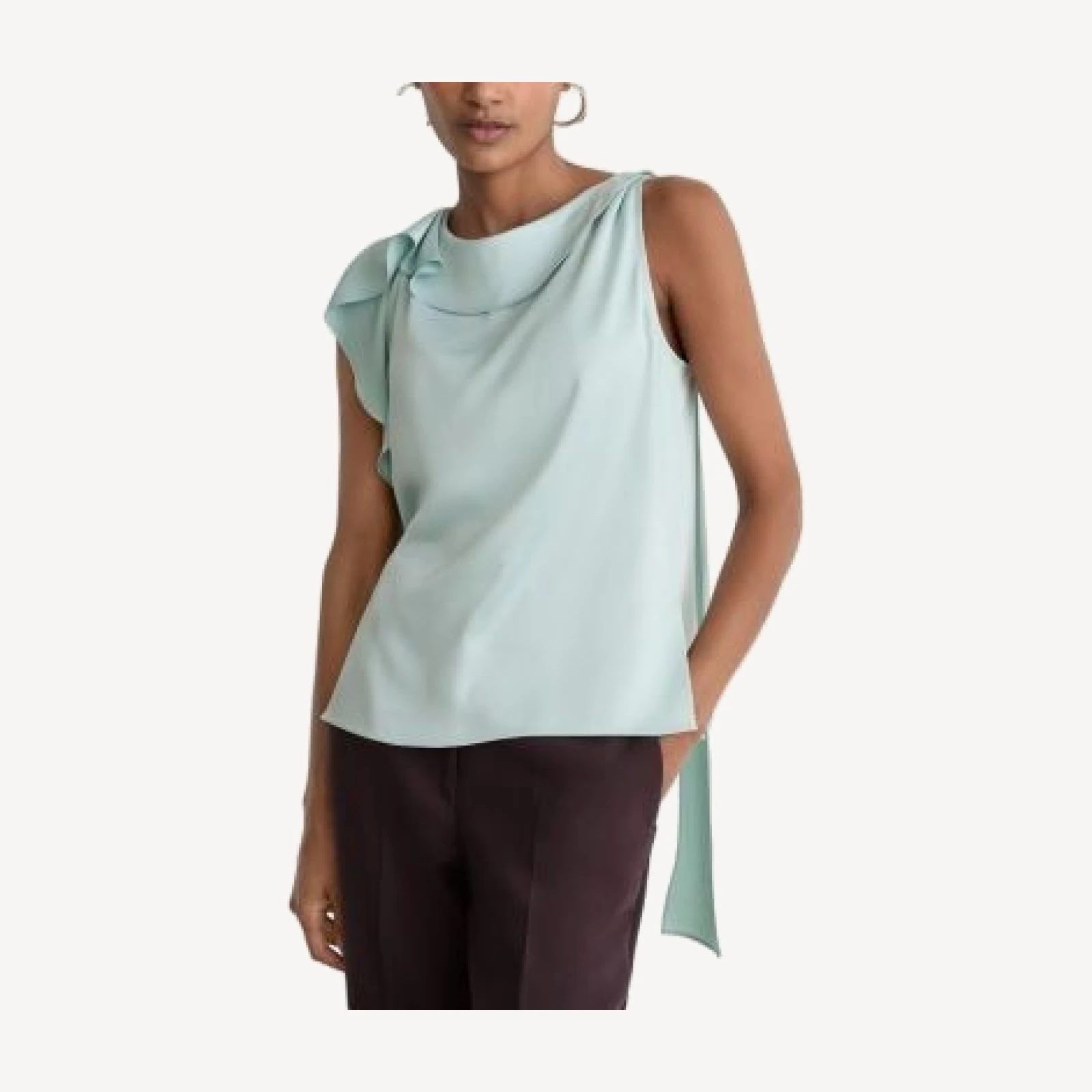 Reiss Hanna Satin Asymmetric Top