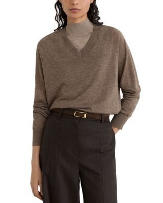 Reiss Paris Merino Wool V Neck Sweater