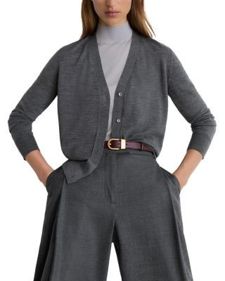 Reiss Simi Merino Wool Cardigan