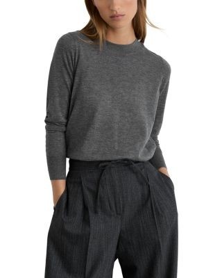 Reiss Sadie Merino Wool Crewneck Sweater