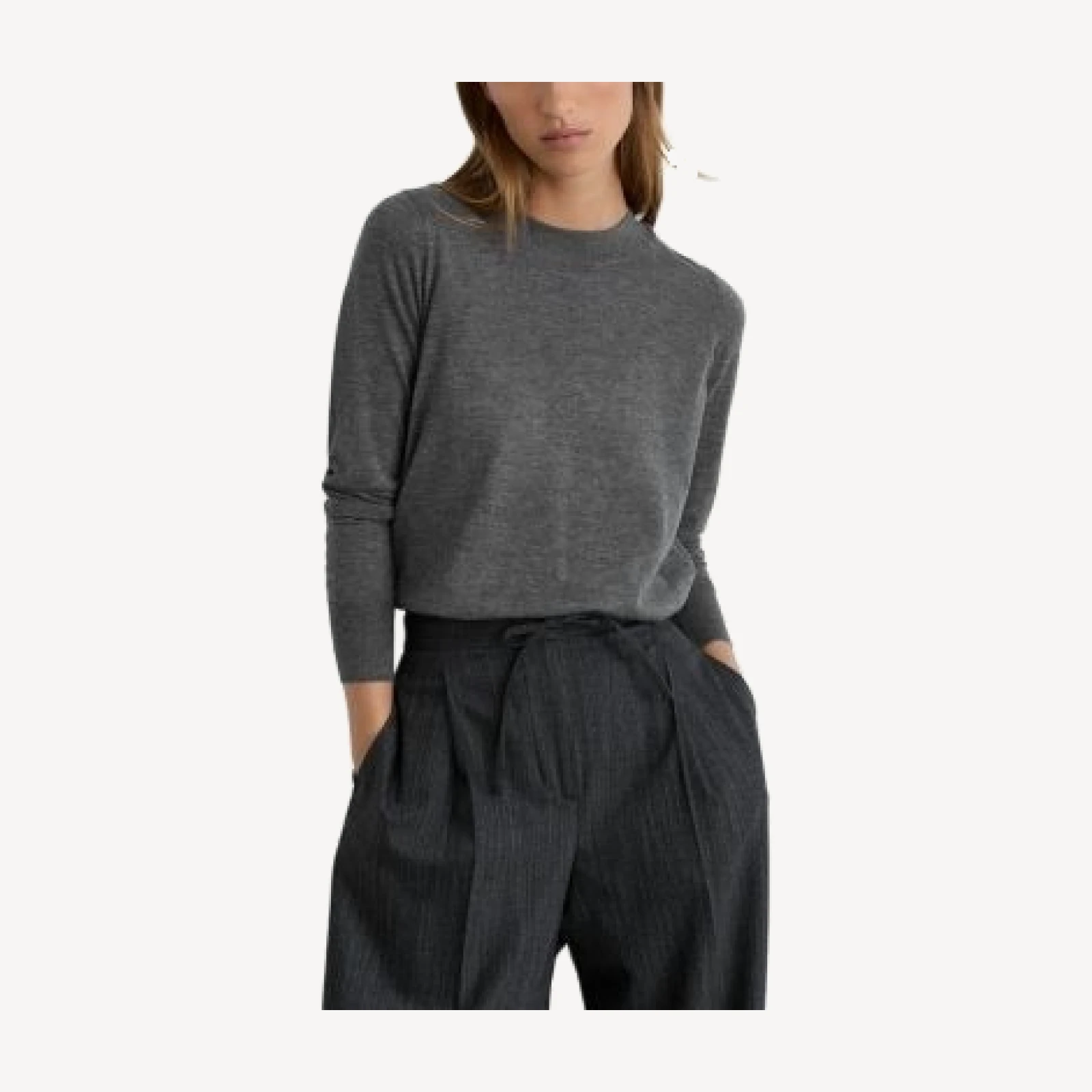 Reiss Sadie Merino Wool Crewneck Sweater