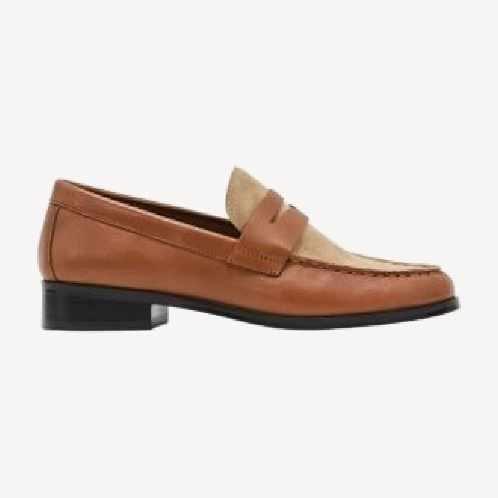 Reiss Women's Kallie Leather & Suede Penny Loafers