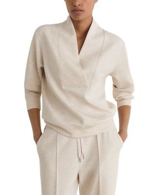 Reiss Annabel Shawl Neck Sweatshirt