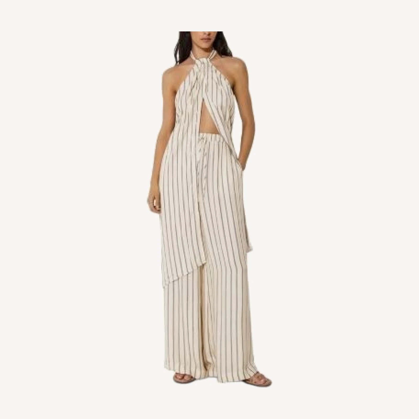 Reiss Isabella Split Scarf Top