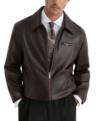 Reiss Strader Leather Jacket