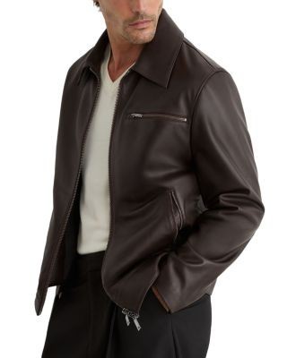 Reiss Strader Leather Jacket