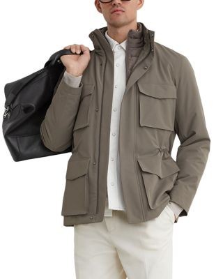 Reiss Glick Zip Through Jacket, Removable Hood & Padded Gilet