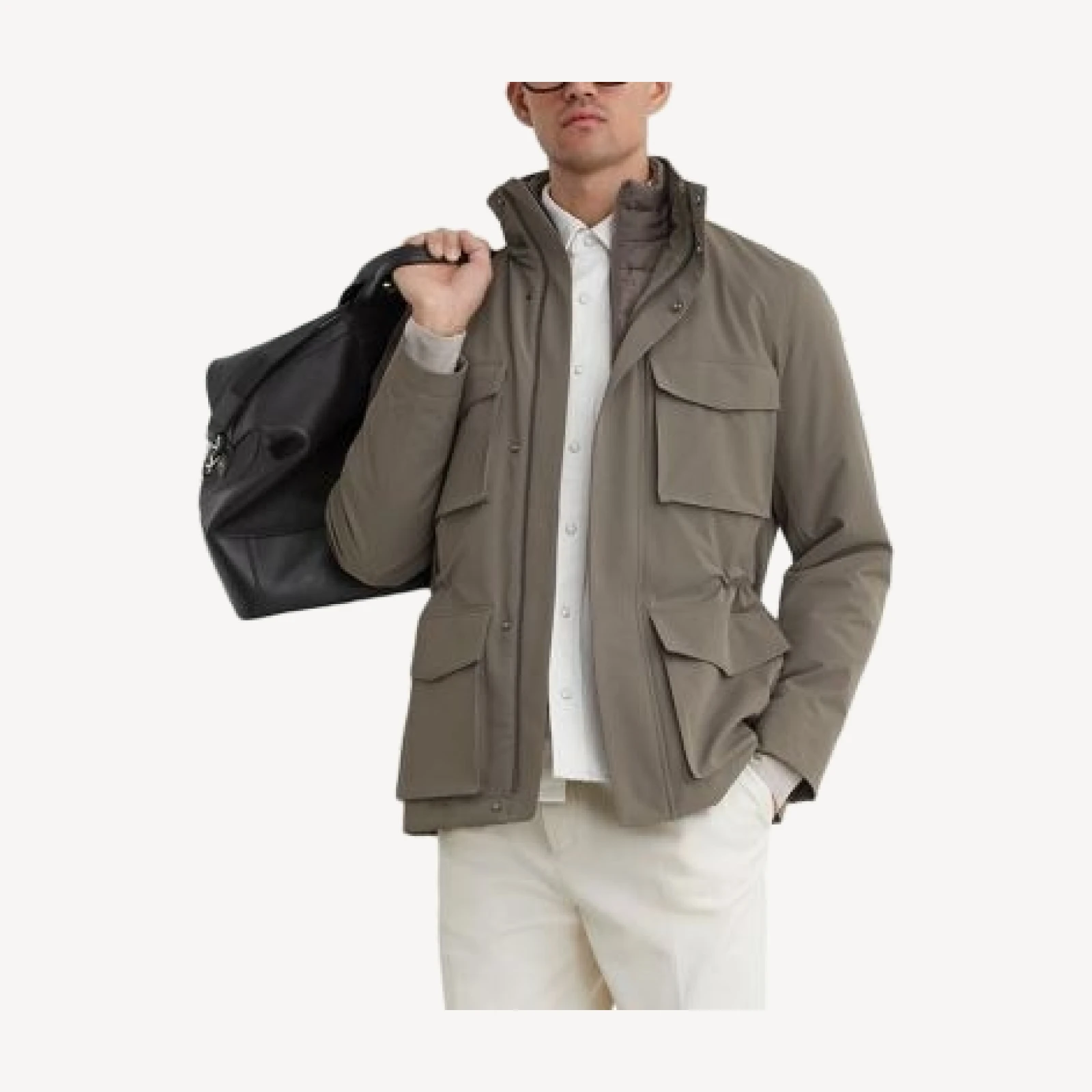 Reiss Glick Zip Through Jacket, Removable Hood & Padded Gilet