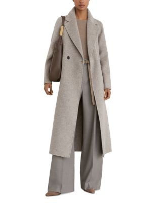 Reiss Daia Wool Blend Herringbone Coat