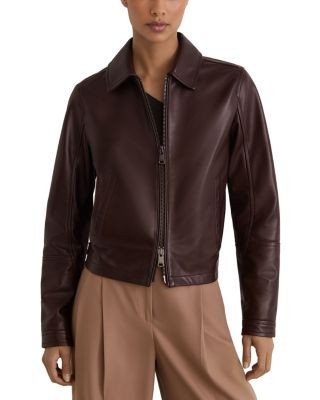 Reiss Sorina Leather Jacket