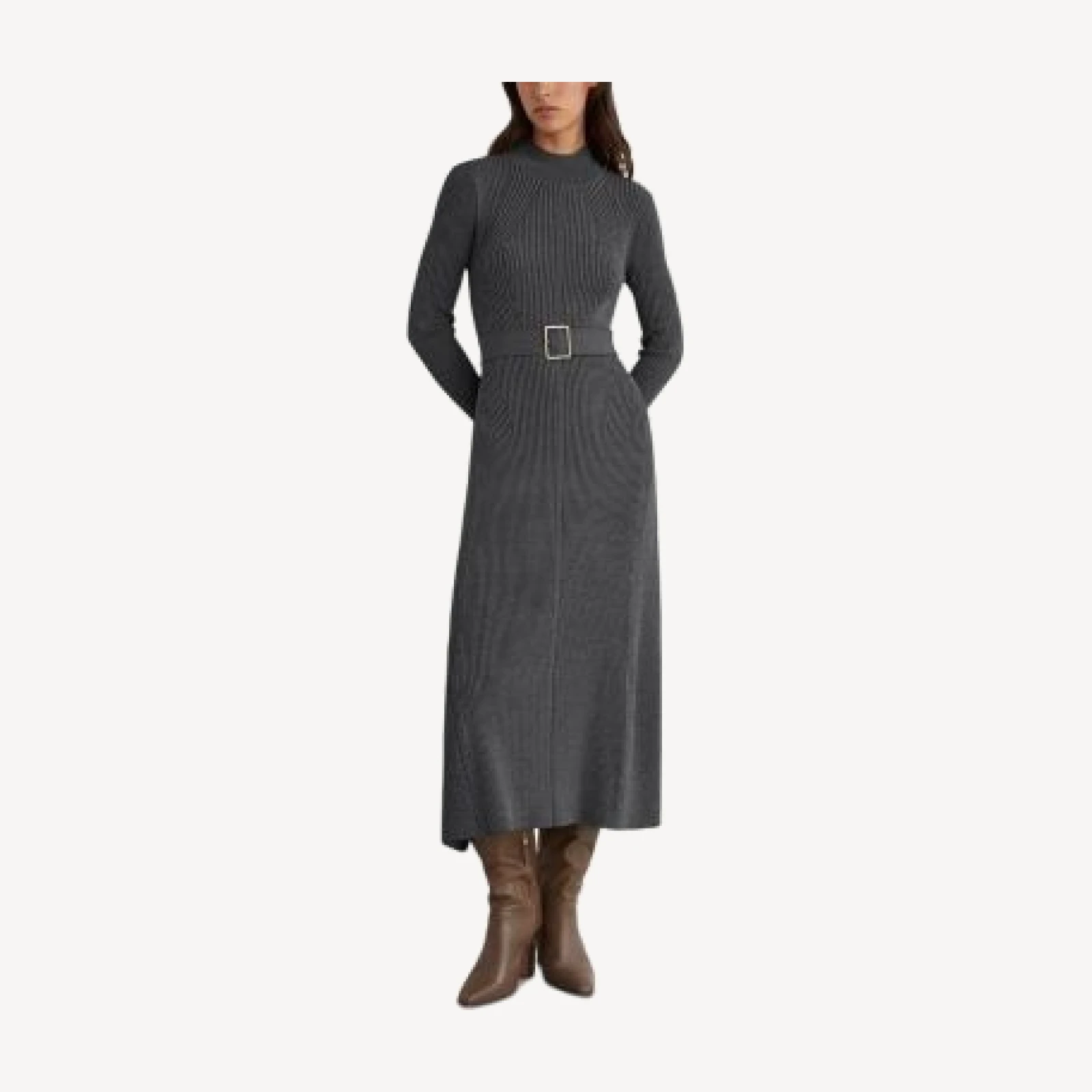 Reiss Ella Belted Midi Dress
