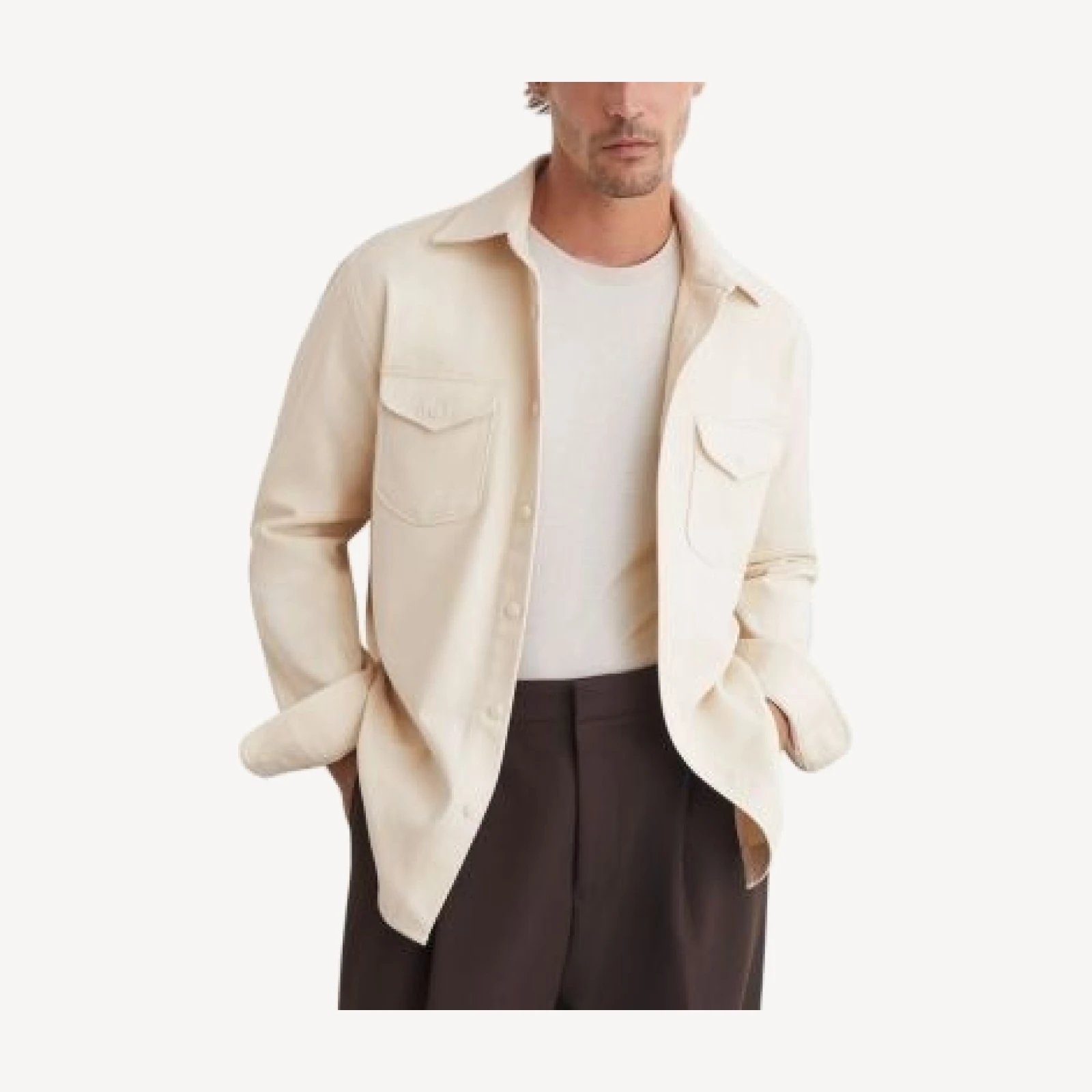 Reiss Astra Cotton Twin Pocket Shirt