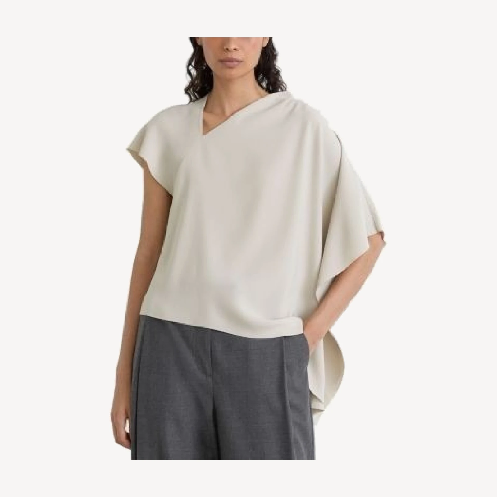 Reiss Jade Asymmetric Draped Top