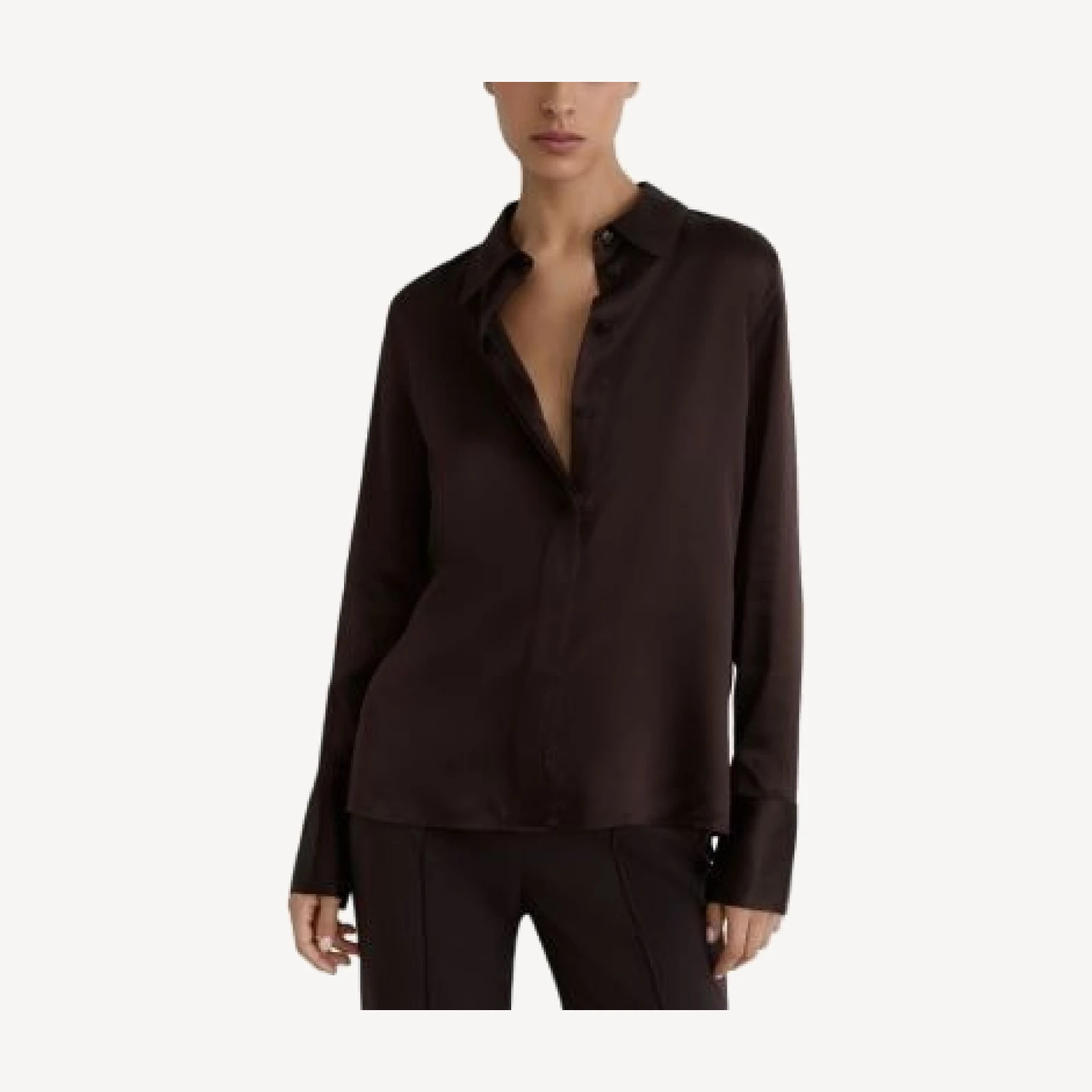 Reiss Ameira Silk Back Pleat Blouse