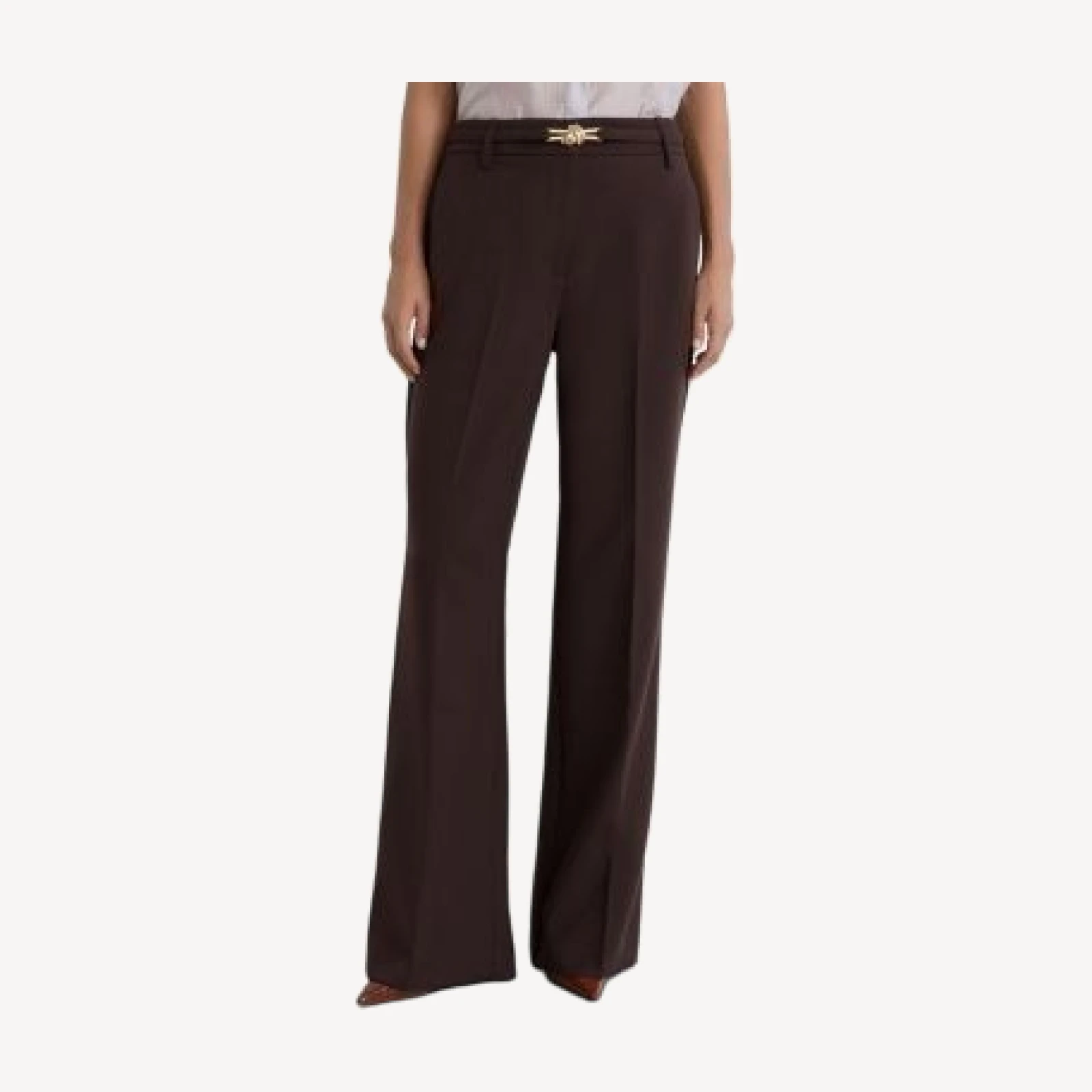 Reiss Petite Leona Belted Flare Leg Pants