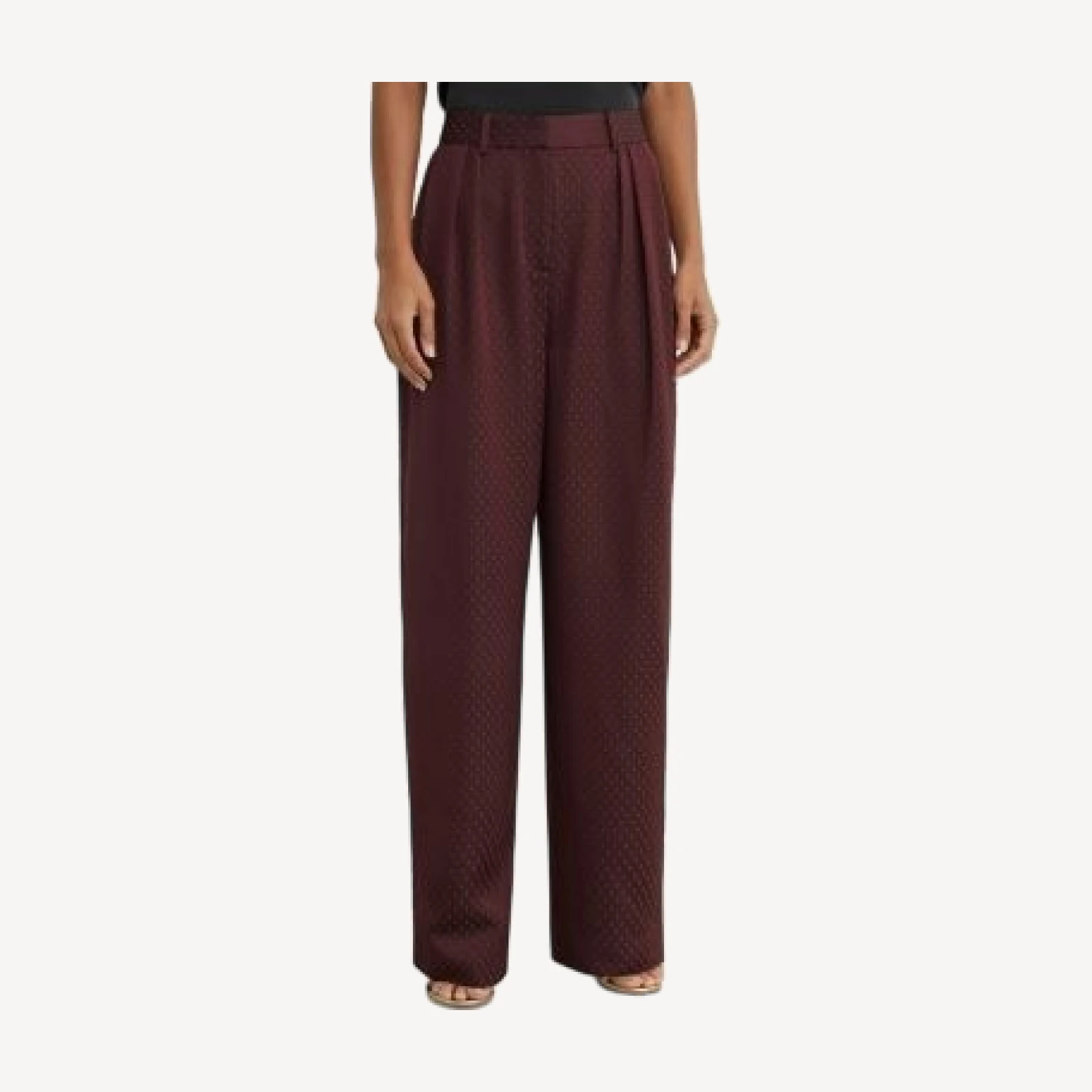 Reiss Petite Tilly Jacquard Wide Leg Pants