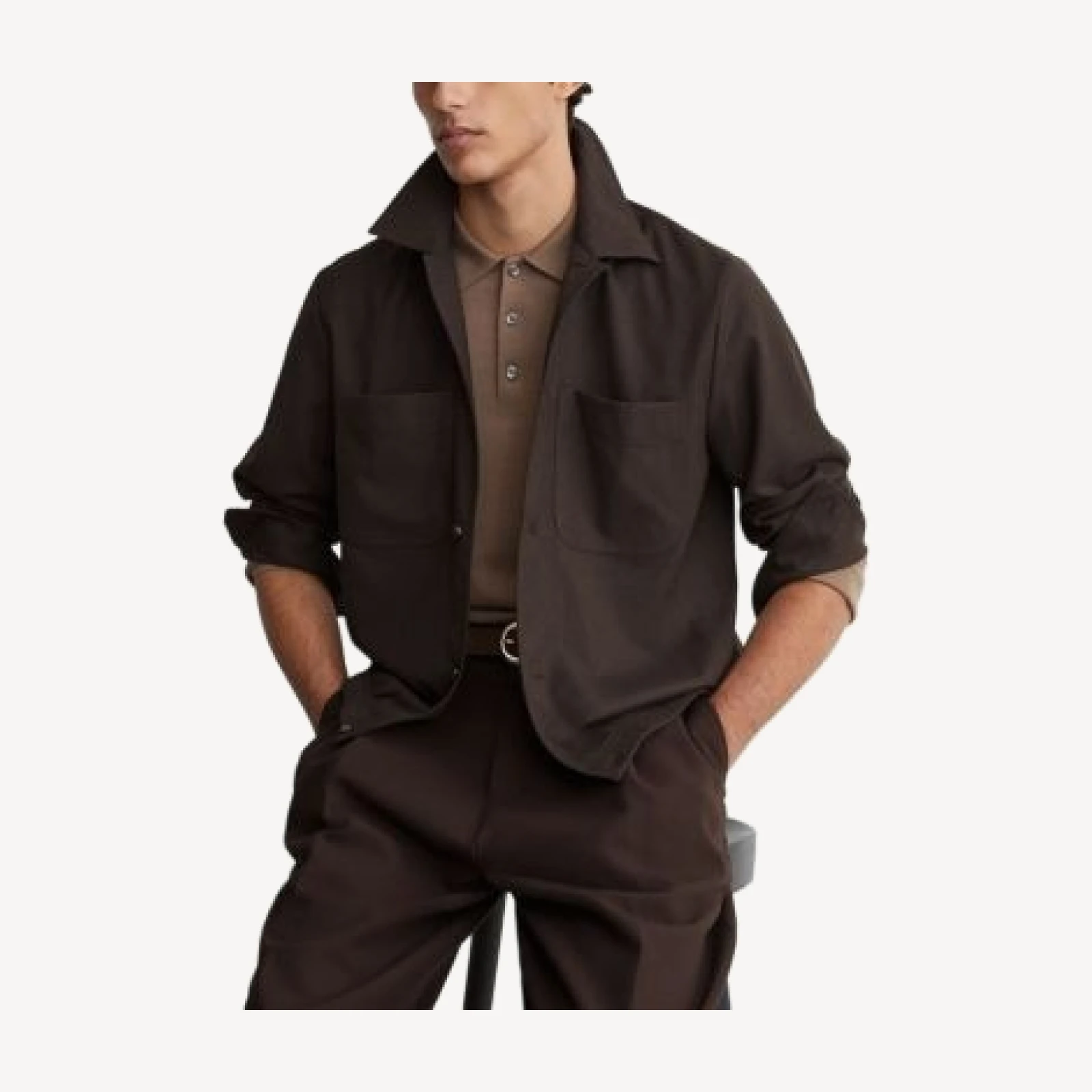 Reiss Penge Brushed Overshirt