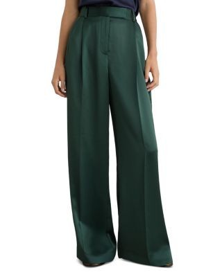 Reiss Petites Zadie Wide Leg Satin Pants