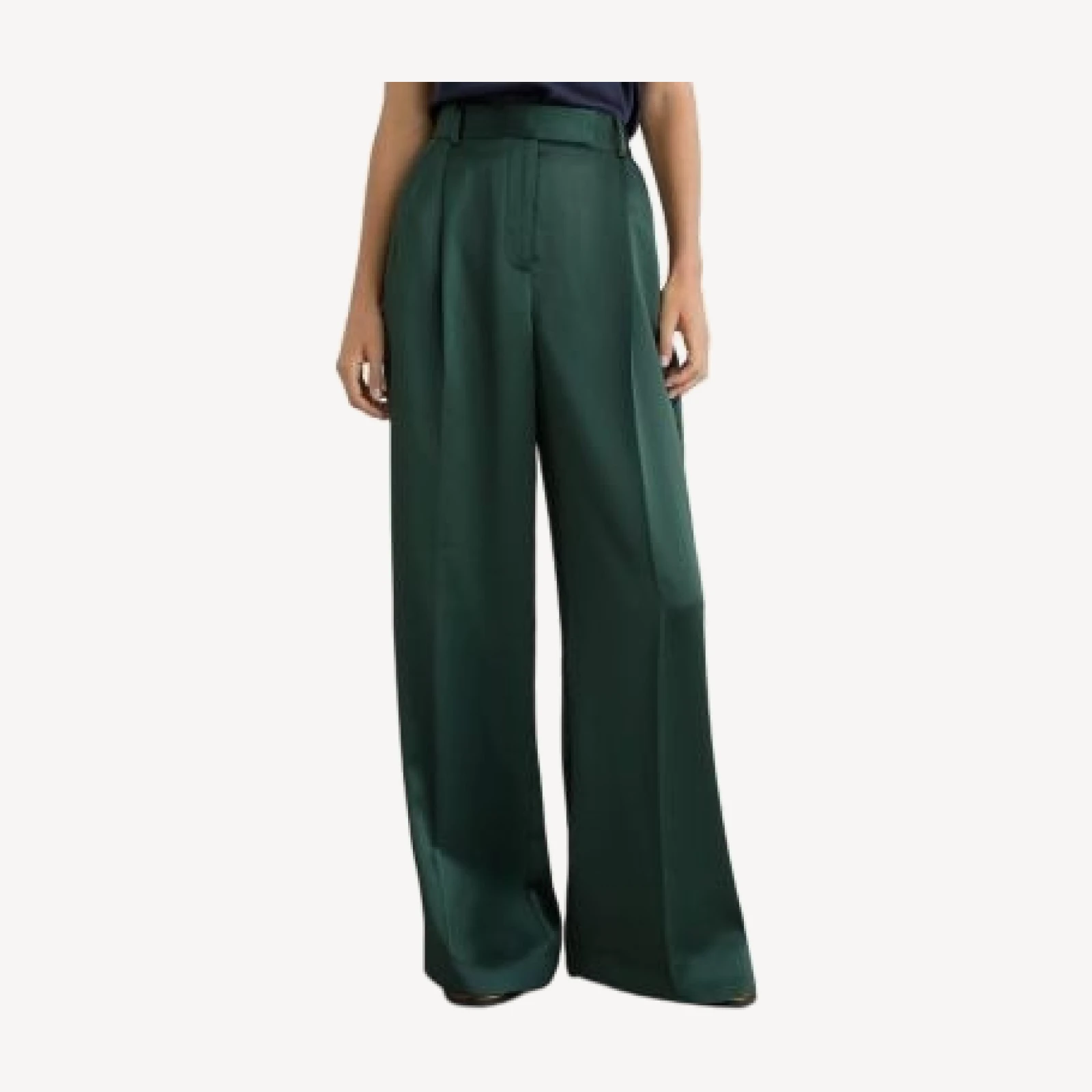 Reiss Petites Zadie Wide Leg Satin Pants