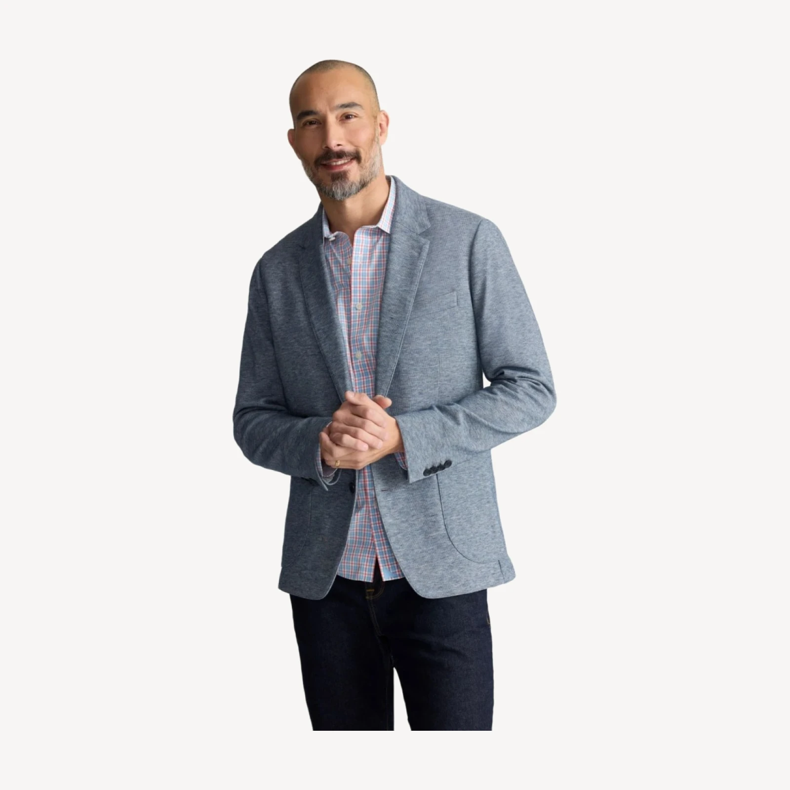 Italian Cotton-Blend Knit San Oro Sport Coat