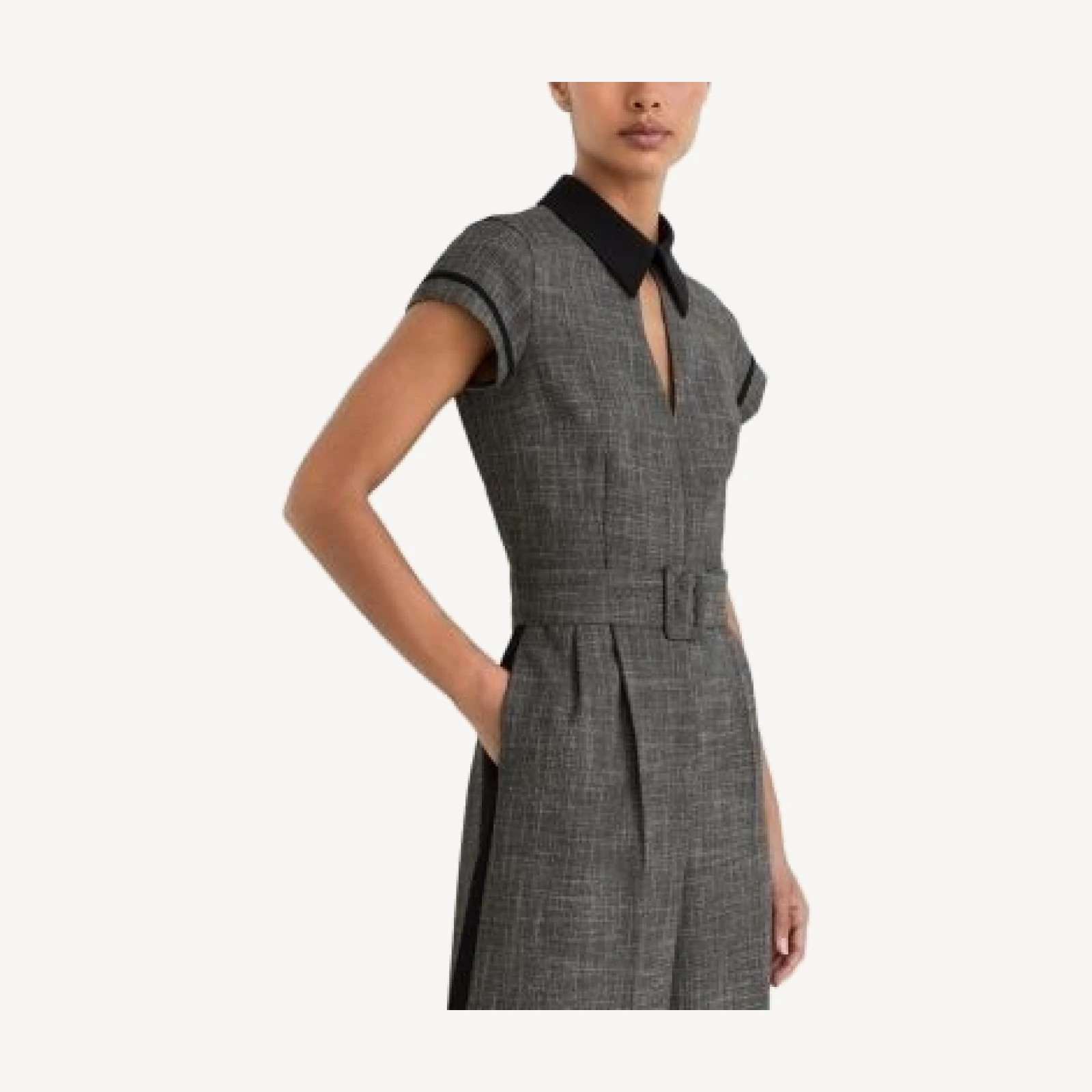 Reiss Bella Belted Wide Leg Jumpsuit