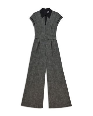 Reiss Bella Belted Wide Leg Jumpsuit