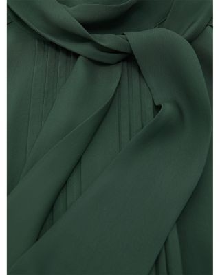 Reiss Pintuck High Neck Blouse
