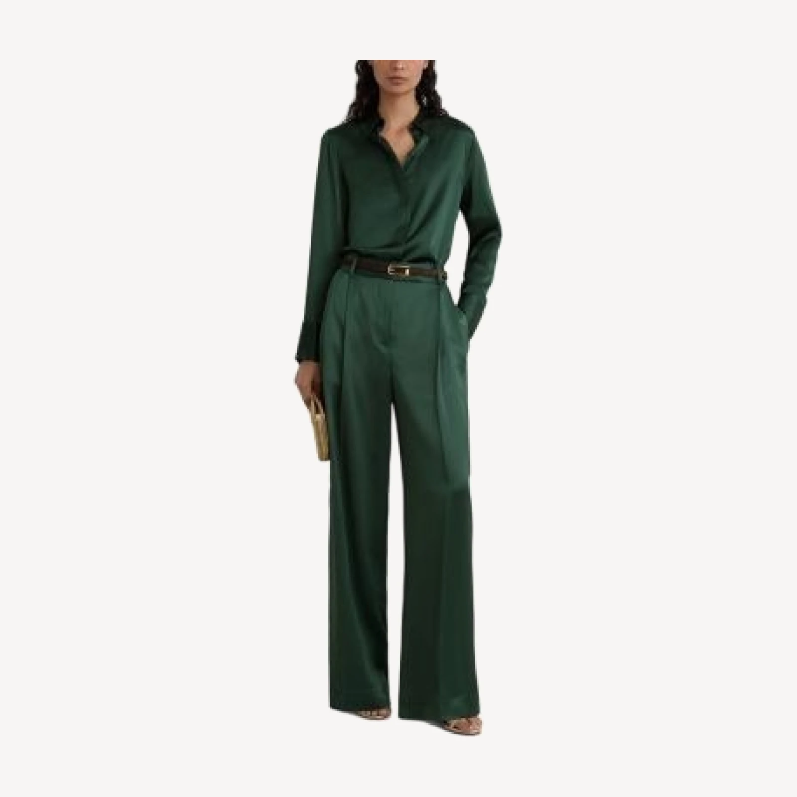 Reiss Ameira Silk Button Front Shirt