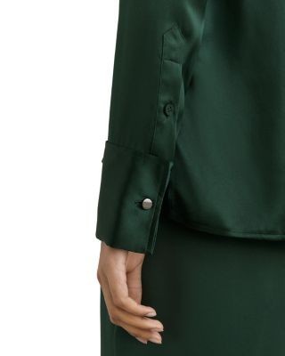 Reiss Ameira Silk Button Front Shirt