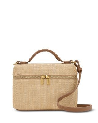 Reiss Ines Raffia Effect Vanity Crossbody