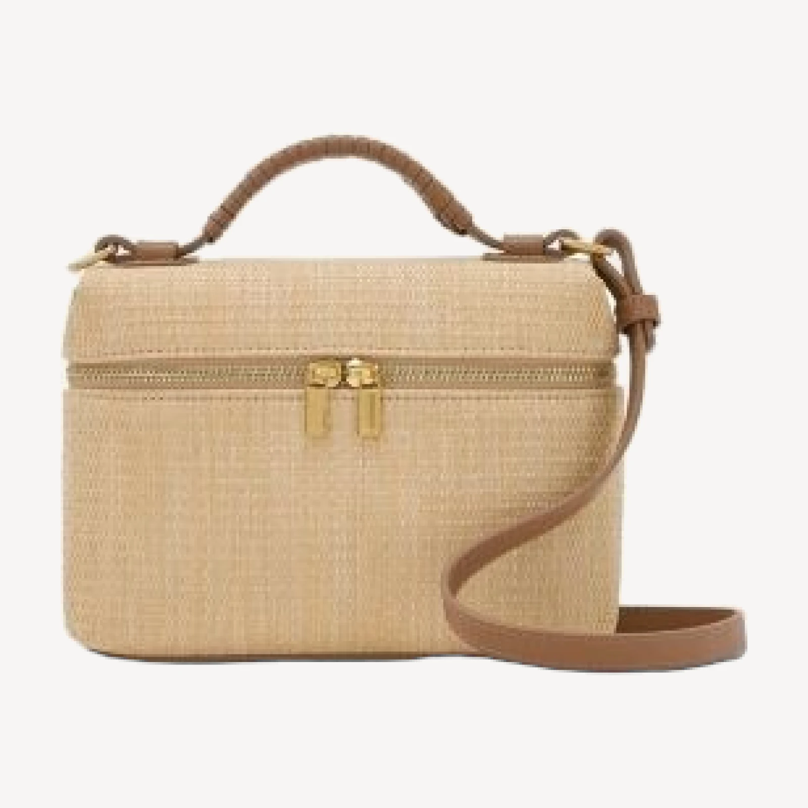 Reiss Ines Raffia Effect Vanity Crossbody