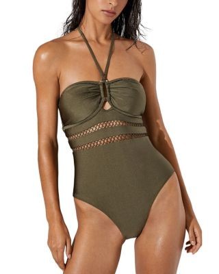 Reiss Libby Bandeau One Piece Swimsuit
