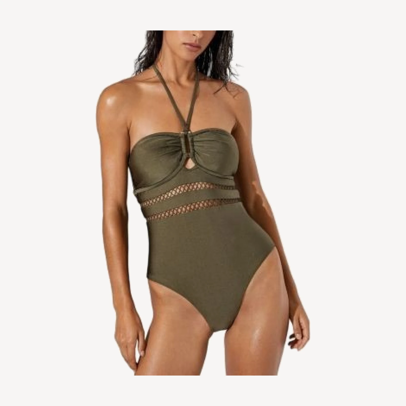 Reiss Libby Bandeau One Piece Swimsuit
