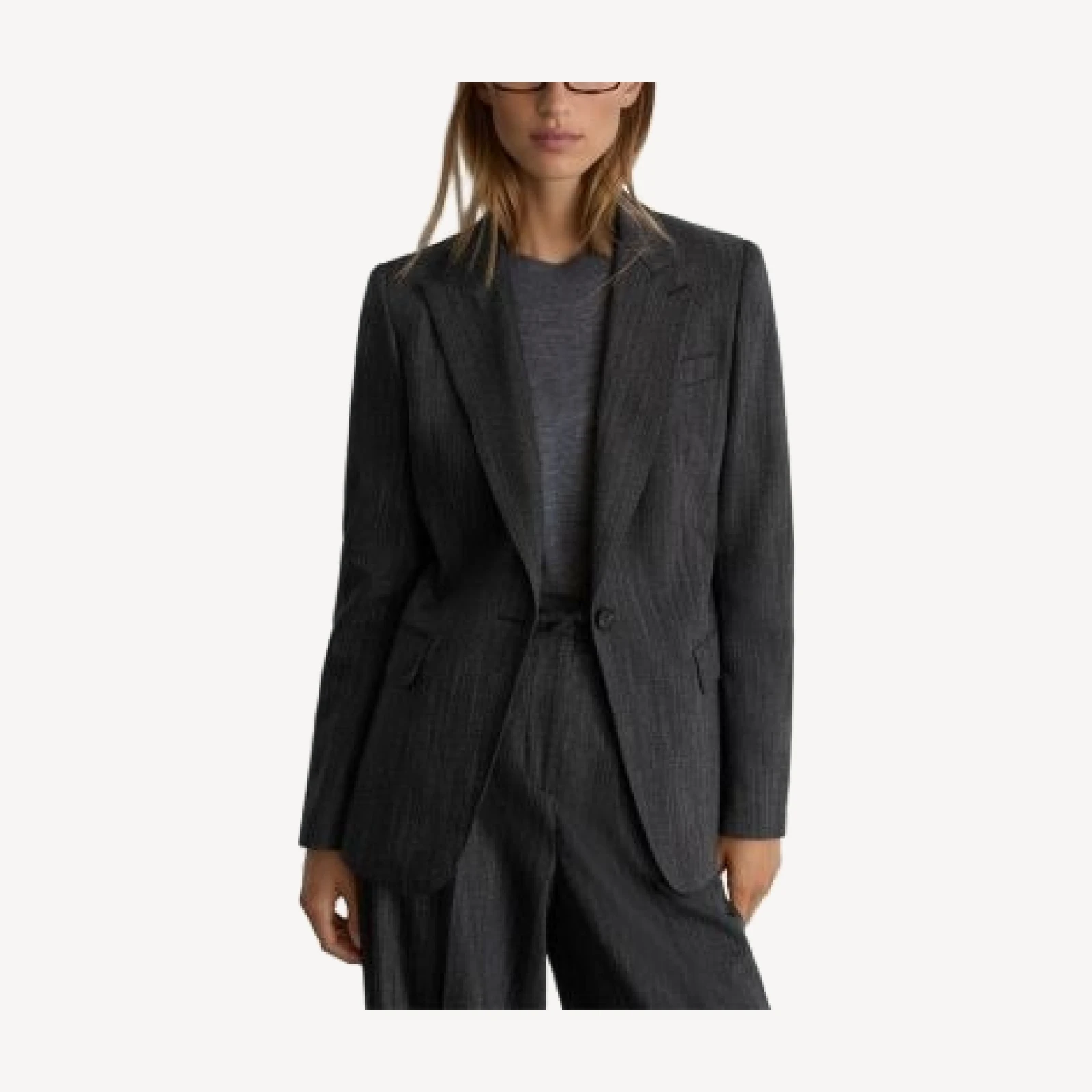 Reiss Derby Wool Blend Herringbone Blazer