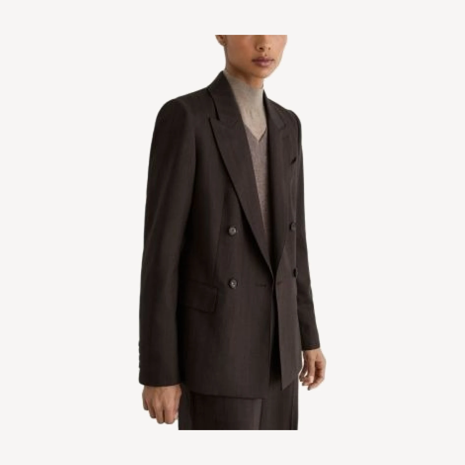 Reiss Dawson Double Breasted Wool Blend Blazer