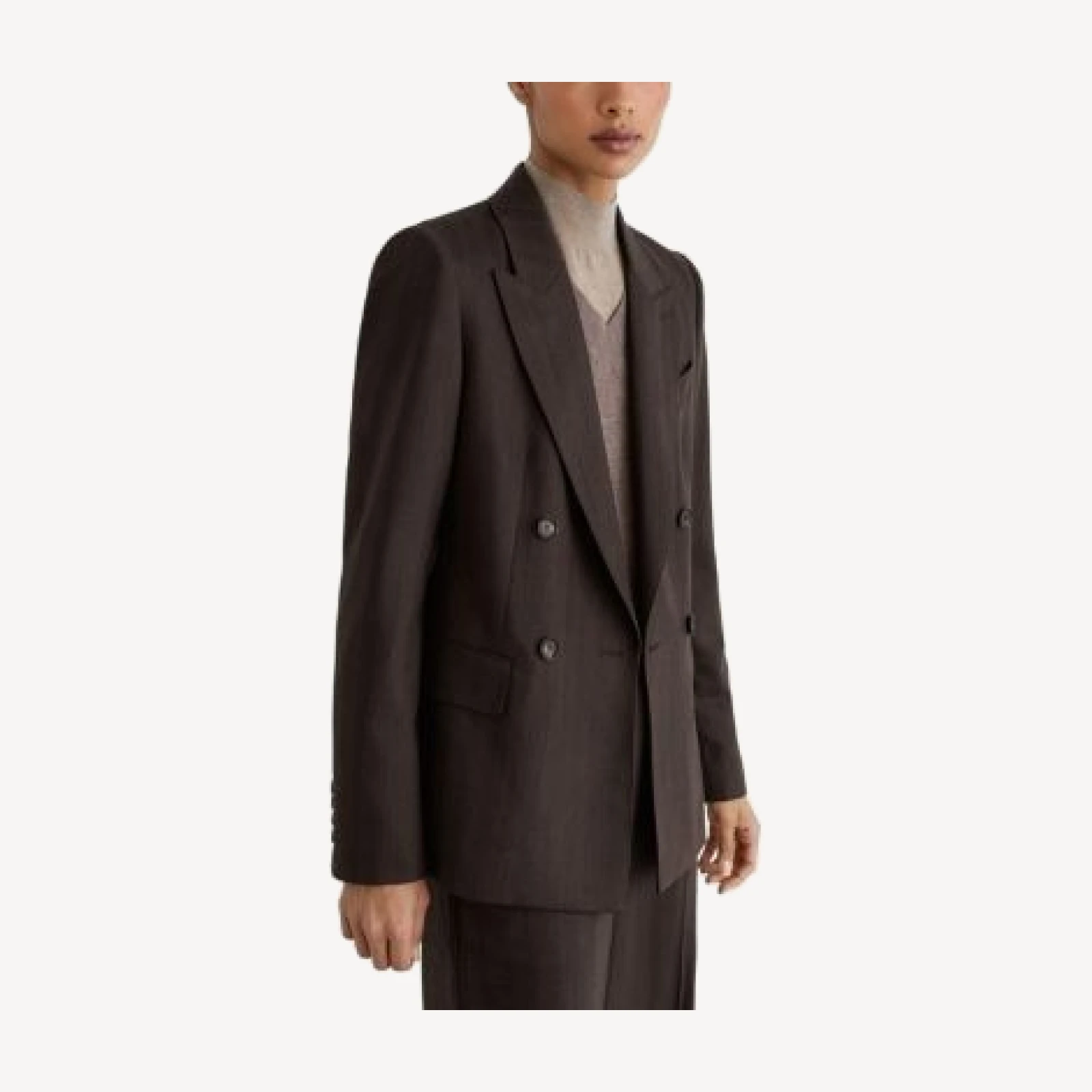 Reiss Petite Dawson Double Breasted Wool Blend Blazer
