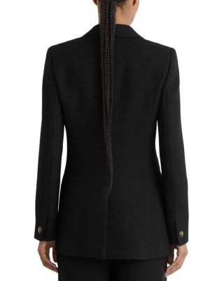 Reiss Lauryn Herringbone Wool Double Breasted Blazer