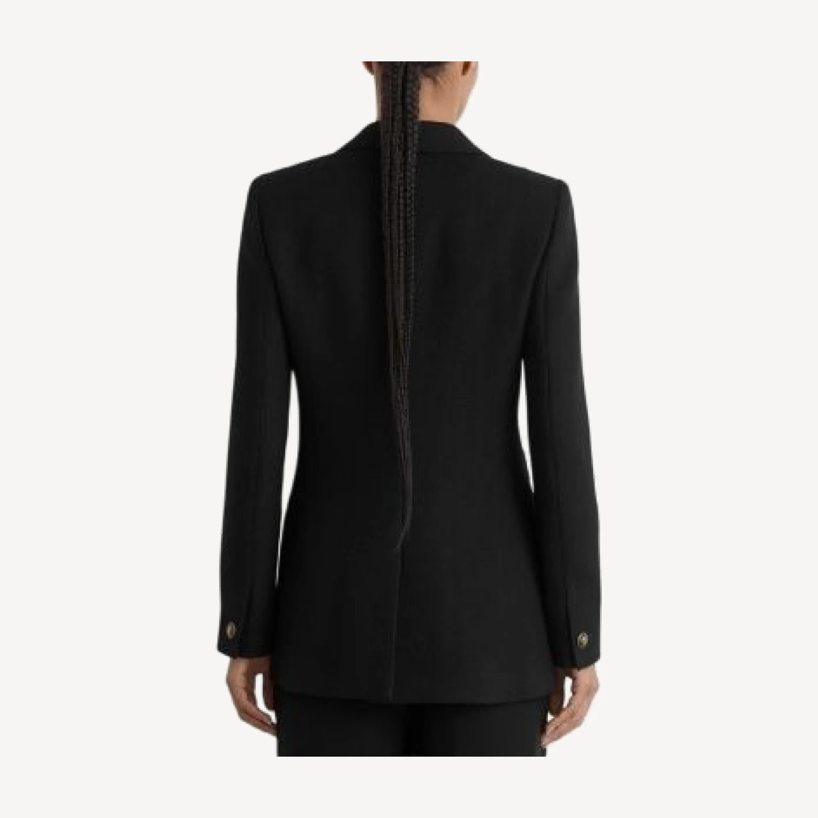 Reiss Lauryn Herringbone Wool Double Breasted Blazer