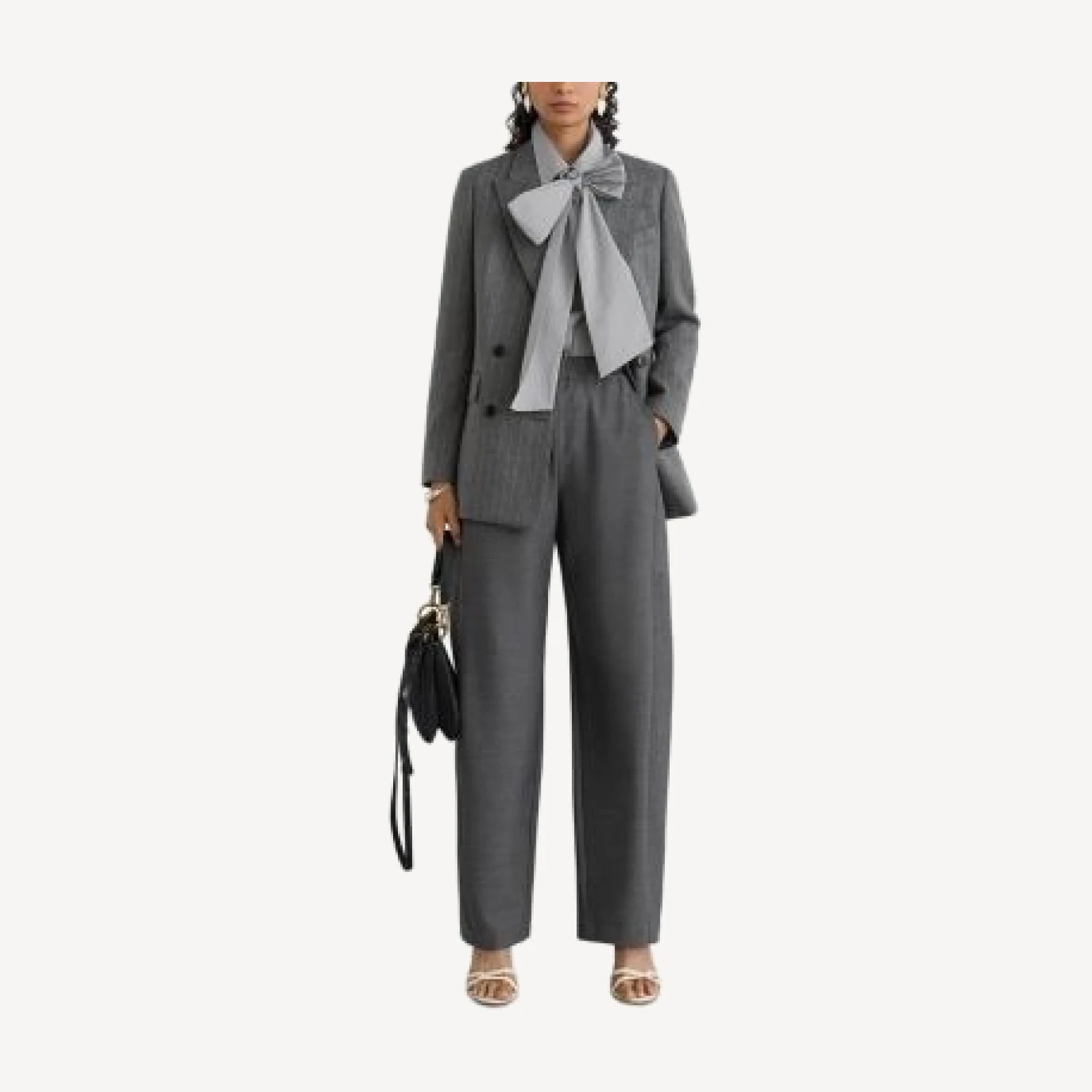 Reiss Astrid Wool Double Breasted Blazer