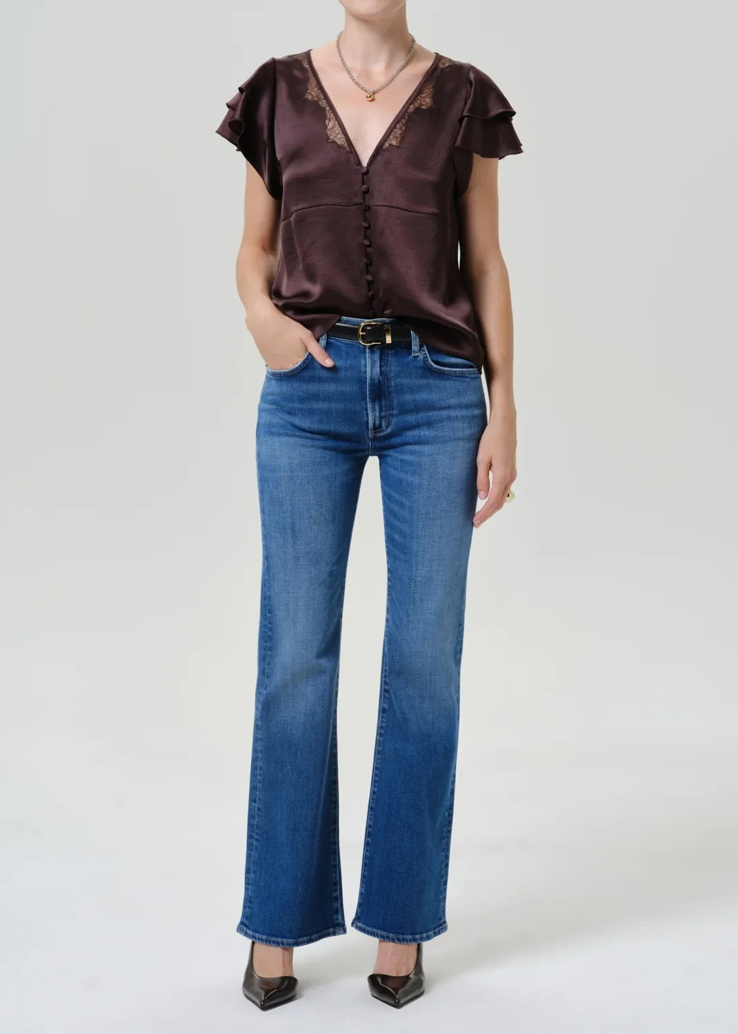 Lilah High Rise Bootcut 32.5" in Palais