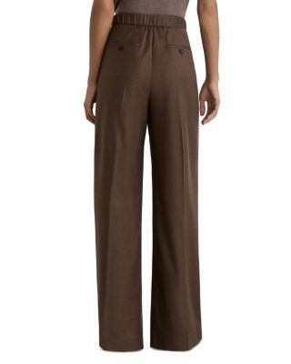Reiss Derby Wide Leg Wool Blend Pants