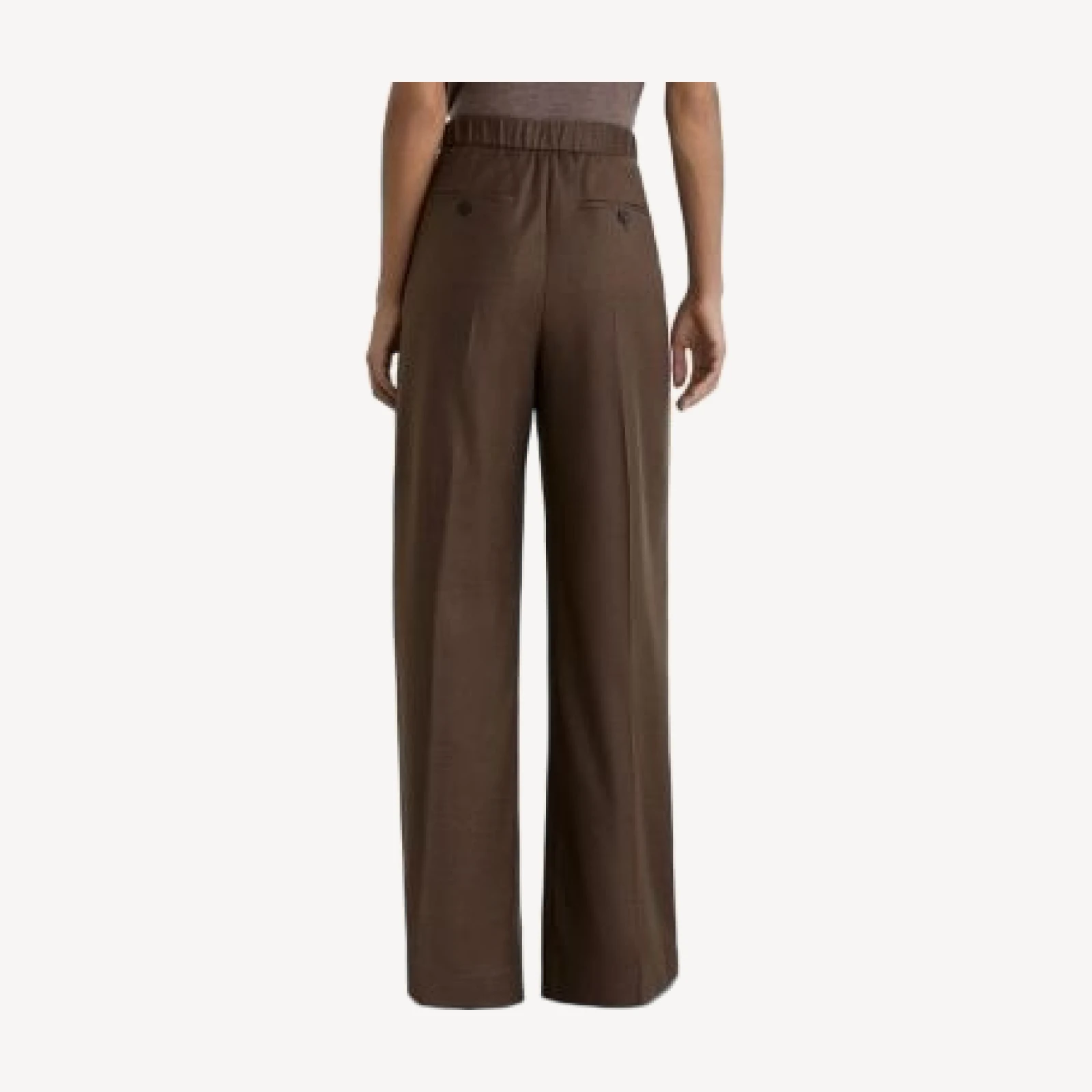 Reiss Derby Wide Leg Wool Blend Pants