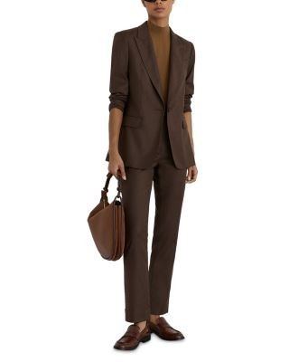 Reiss Derby Wool Blend Slim Leg Pants