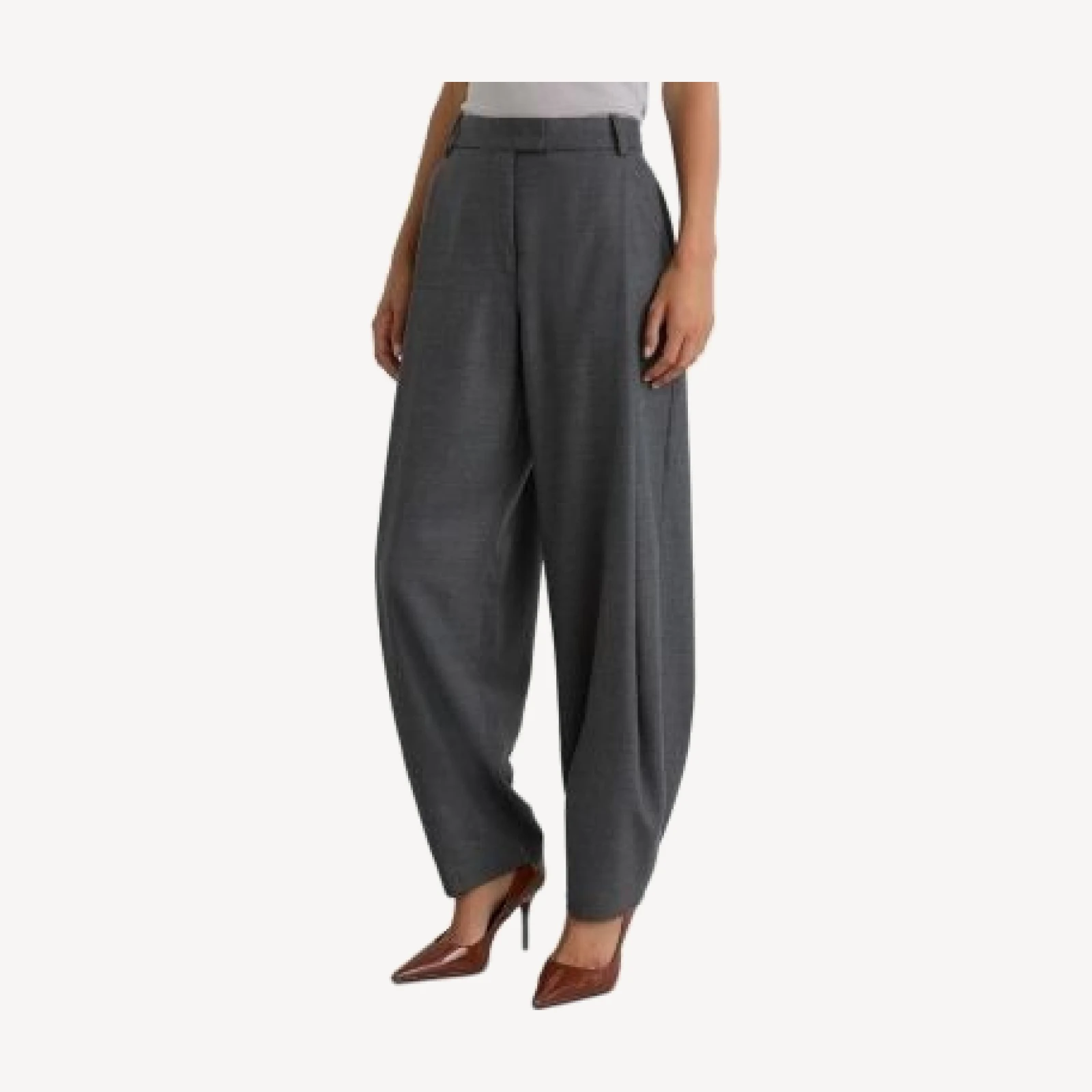 Reiss Aries Deep Pleat Barrel Pants