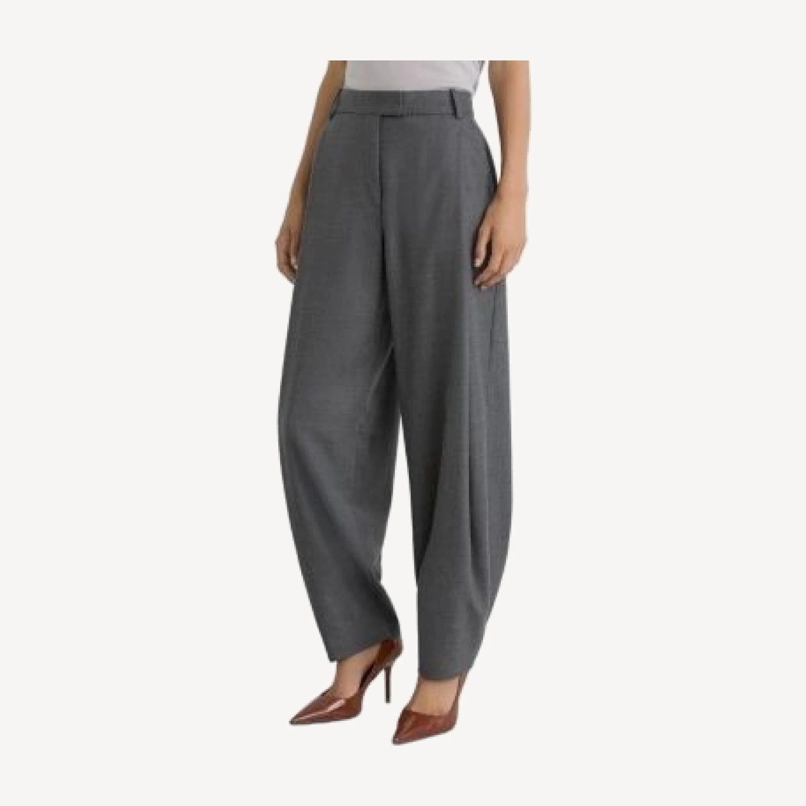Reiss Petites Aries Tab Waist Barrel Pants