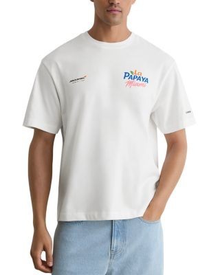 Reiss x McLaren Racing Collection La Papaya Cotton Crewneck T-Shirt