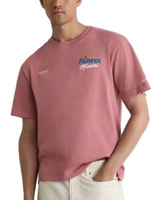Reiss x McLaren Racing Collection La Papaya Cotton Crewneck T-Shirt